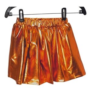 Belle Cher Skort Girls Size 10 Metallic Orange
